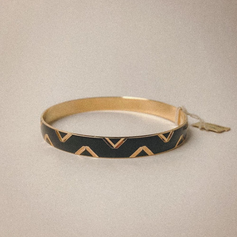 Vintage Napier Art Deco Minimal Bangle Bracelet